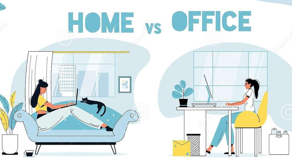 work from home vs work from office research